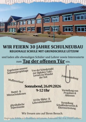 Einladung zum Tag der offenen Tür am 26.09.2026 9 - 12 Uhr