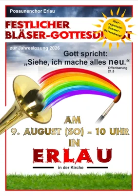 Festlicher Bläser-Gottesdienst  (als überregionaler Sommer-Gottesdienst)