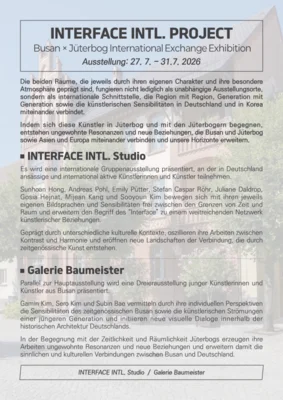 Veranstaltung: INTERFACE INTL.PROJECT 26. – 31.07.2026