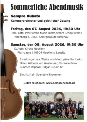 Sempre Rubato - Kammerorchester - Veranstaltungsflyer