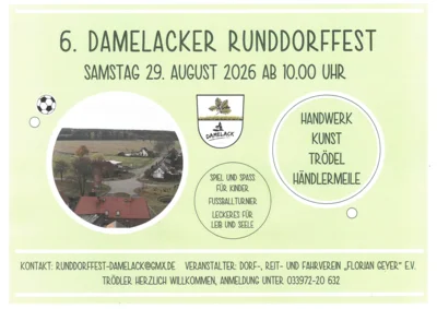 Flyer Runddorffest Damelack (Bild vergr&ouml;&szlig;ern)