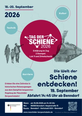 Tag der Schiene 2026 bei der Mansfelder Bergwerksbahn