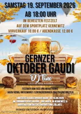 Veranstaltung: Gernzer Oktober Gaudi
