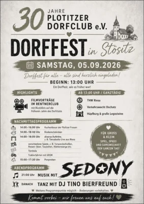 Programm für Samstag, 05.09.2026