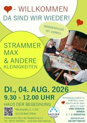 Veranstaltung: Strammer Max und andere Kleinigkeiten beim "Kleinen Fr&uuml;hst&uuml;ckstreff" am Dienstag Di 04.​08.​2026