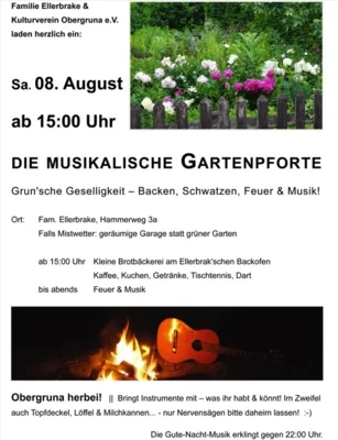 Die musikalische Gartenpforte (Bild vergr&ouml;&szlig;ern)