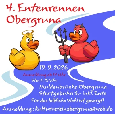 4. Entenrennen in Obergruna (Bild vergr&ouml;&szlig;ern)