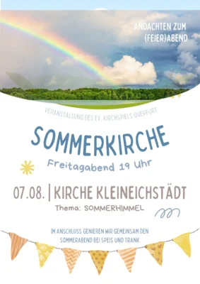 Sommerkirche am 7.8. in Kleineichstädt