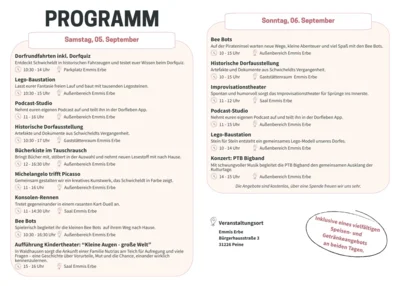 Programm Kulturtage (Bild vergr&ouml;&szlig;ern)