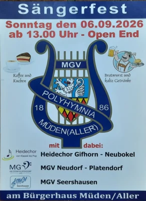 Sängerfest in Müden (Bild vergr&ouml;&szlig;ern)