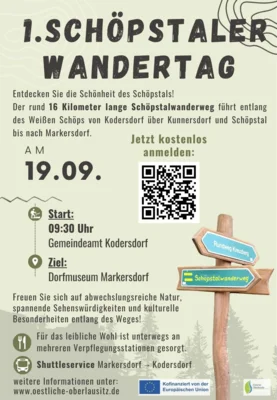 Flyer 1. Schöpstaler Wandertag (Bild vergr&ouml;&szlig;ern)