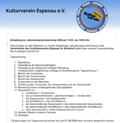 Tagesordnung