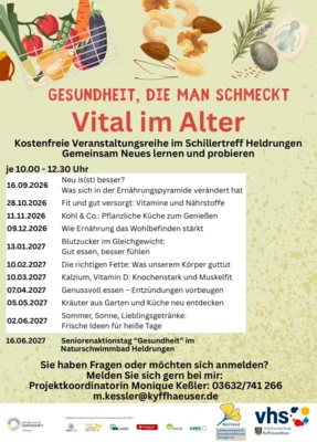 Gesundheit, die man schmeckt - Vital im Alter