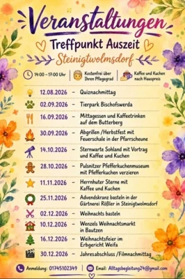 Veranstaltungsflyer Treffpunkt Seniorenauszeit