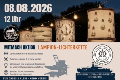 Veranstaltung: Mitmach-Aktion zum Tag der Industriekultur Sa 08.​08.​2026
