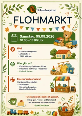 Flohmarkt Kita Schlaubespatzen