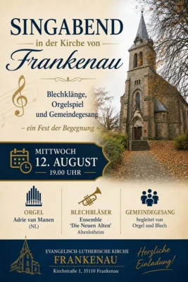 Plakat Singabend Kirche Frankenau (Bild vergr&ouml;&szlig;ern)