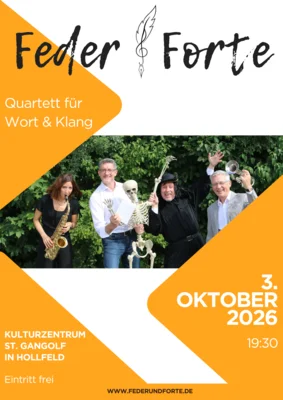 Konzert Feder & Forte - Quartett für Wort & Klang (Bild vergr&ouml;&szlig;ern)