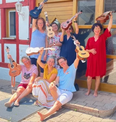 Beweisfoto: Ukulele macht gute Laune!