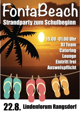 Veranstaltung: FontaBeach zum Ferienende 22. – 23.08.2026