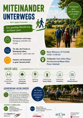 Miteinander unterwegs (erzeugt mit KI)