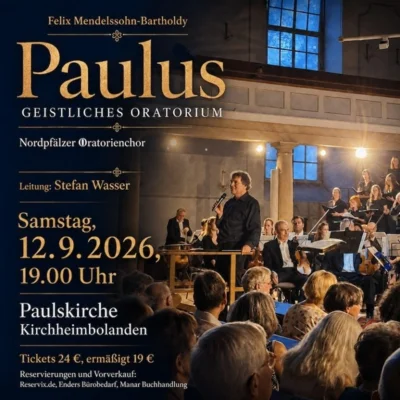 12.9., 19 uhr, Pauluskirche Kirchheim-Bolanden