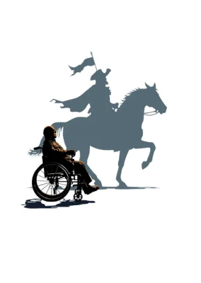 Grambowski träumt von seiner Rolle als Don Quichot