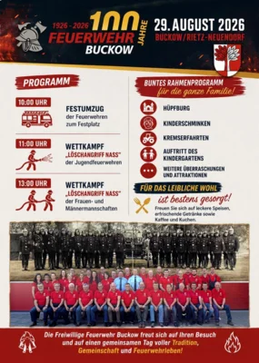 1926 - 2026 / 100 Jahre Feuerwehr Buckow (Bild vergr&ouml;&szlig;ern)