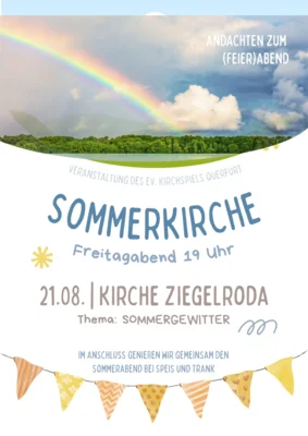Sommerkirche in Ziegelroda am 21. August