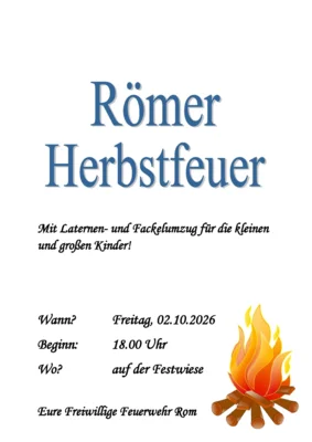 Herbstfeuer in Rom (Bild vergr&ouml;&szlig;ern)