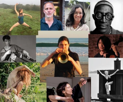 Künstler*innen Resonanzen (Collage/ Auswahl) v.l.n.r. Yasmin Schönmann (© Blue), Marc Weiser (© Pedro Deltell), Mido Kawamura (© Mido), Dudù Kouate (© Angela Potenza), Carolina Cecilia Tallone (© Christina Marx/ Photomusik), Carina Khorkhordina (© Khorkhordina), Hui Chun Li (© Li), Liz Erber (© Joe Doe), Anna Nowicka (© Nawojka Gurczynska) Lucia Peters (© Kai Müller). (Bild vergr&ouml;&szlig;ern)