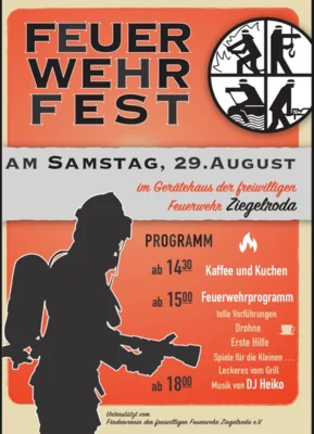 Feuerwehrfest in Ziegelroda am 29. August