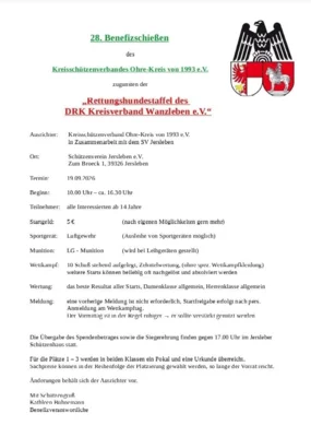 Veranstaltung: 28. Benefizschie&szlig;en Sa 19.​09.​2026