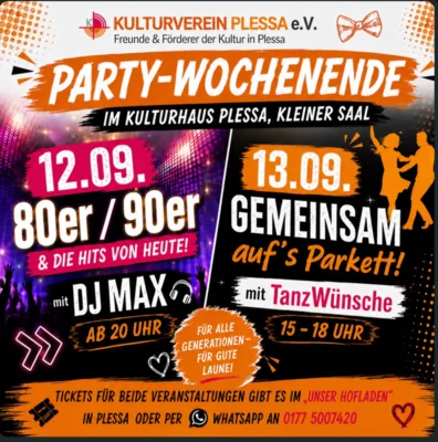 Flyer zum Partywochenende vom 12.09.2026-13.09.2026 (Bild vergr&ouml;&szlig;ern)