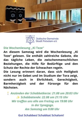 Wochenabscnitt "Ki Teze"