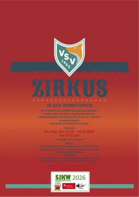 Flyer zur Zirkuswoche 2026