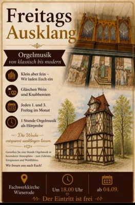 Bild mit Kirche, Orgel und Info zur Veranstaltung ©Doepp (Bild vergr&ouml;&szlig;ern)