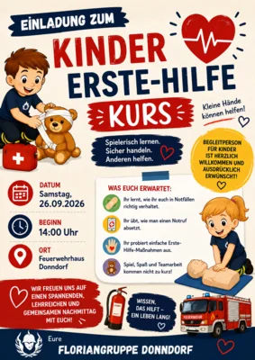 Veranstaltung: Floriangruppe Donndorf - Kinder Erst-Hilfe-Kurs Sa 26.​09.​2026