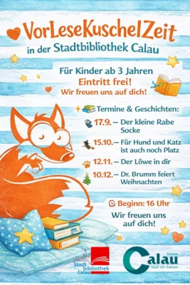 Plakatmotiv der Veranstaltung. Grafik: Stadt Calau