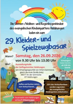 29. Kleider- und Spielzeugbasar