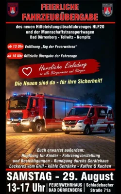 Feierliche Fahrzeugübergabe