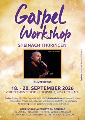 Veranstaltung: Gospelworkshop Sa 19.​09.​2026