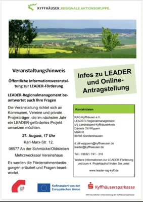 Informationsveranstaltung zur LEADER-Förderung