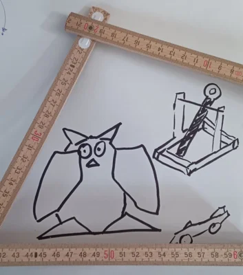Katapult, Auto oder Uhu ....oder Fledermaus? egal, kleine Projekte aus Holz wollen wir gemeinsam werkeln