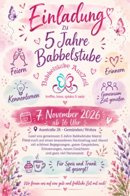 Veranstaltung: 5 Jahre Babbelstube
