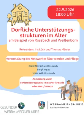 Veranstaltung: Schulungsreihe: D&ouml;rfliche Unterst&uuml;tzungsstrukturen im Alter Di 22.​09.​2026
