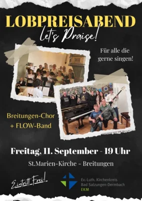 Lobpreisabend, Klavier und Gesangsgruppen
