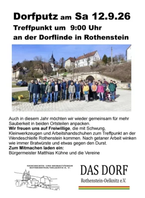 Einladung zum Dorfputz 2026