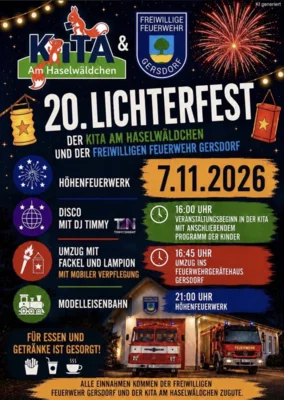 Flyer zum 20. Lichterfest