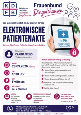 Einladung zum Vortrag Elektronische Patientenakte